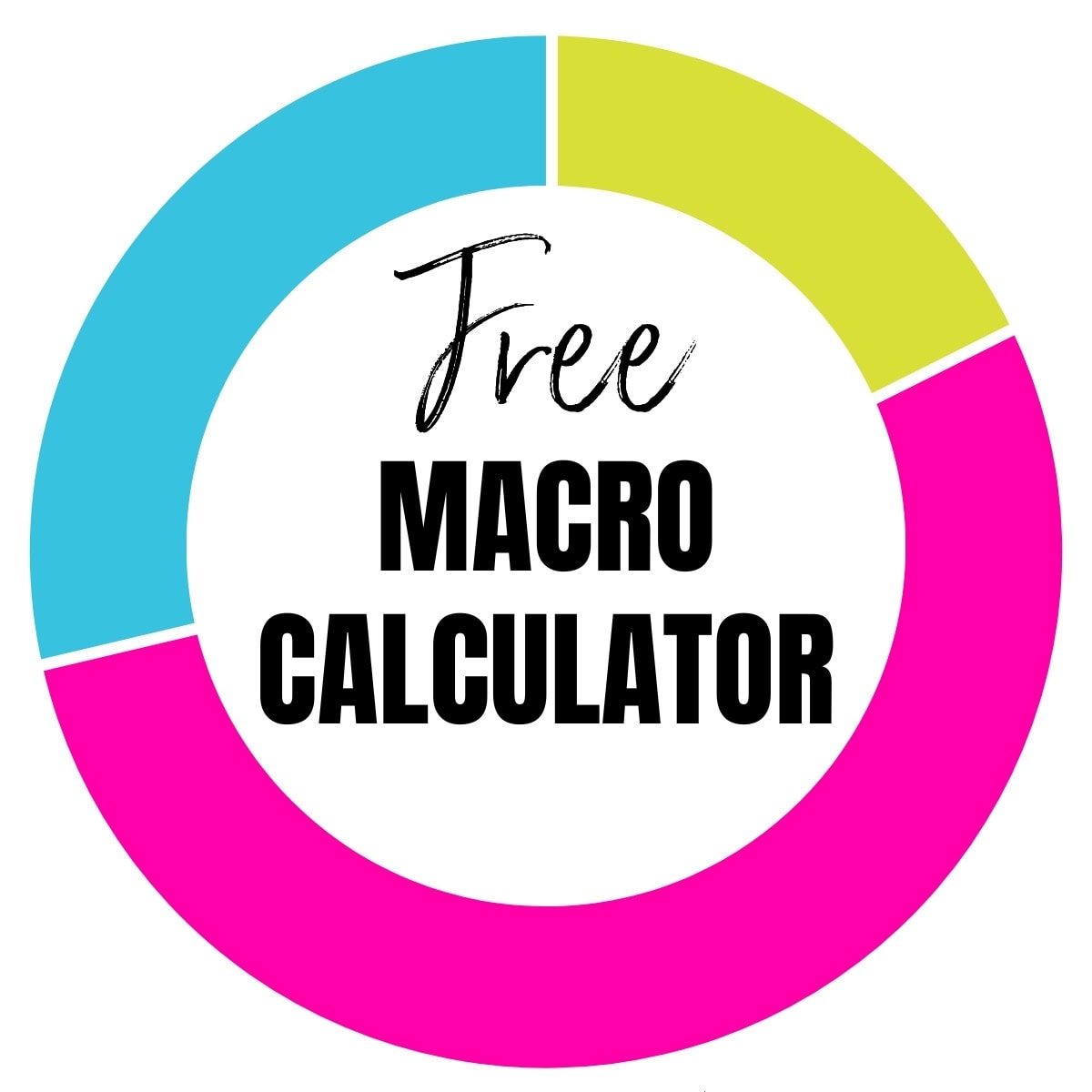 Free macro calculator graphic.
